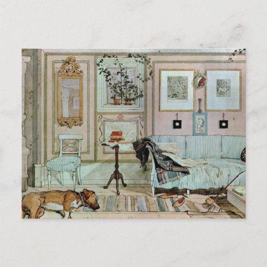 Larsson - Faulenzerwinkel,  Postkarte (Vorderseite)