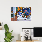 Larsson: Inneres mit Kaktus Poster (Heimbüro)