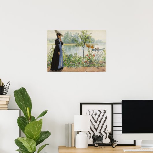 Larsson - Karin an der Küste Poster (Heimbüro)