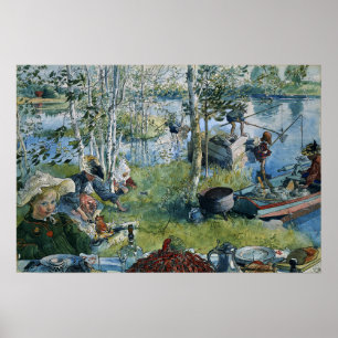 Larsson - Krebsangeln (Aus Ein Heim) Poster
