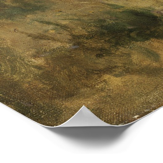 Larsson - Landschaftsstudie von Barbizon 1919 Poster (Ecke)