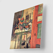 Larsson - Lisbeth Reading Quadratische Wanduhr (Winkel)