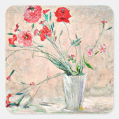 Larsson - Nelken und Pfeffer Quadratischer Aufkleber (Vorderseite)