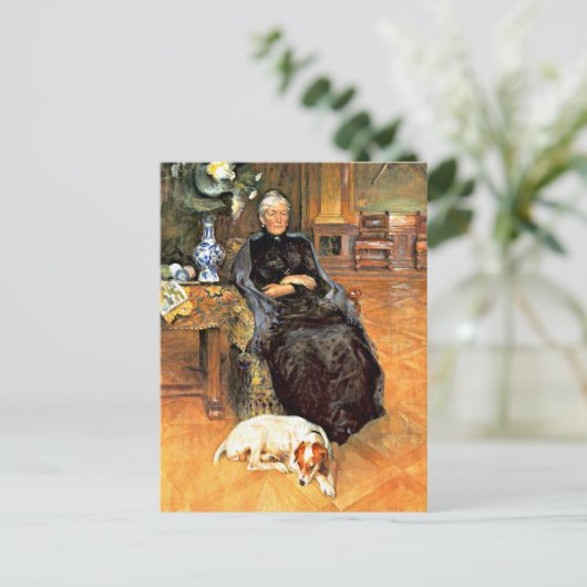 Larsson: Portrait von Gothilda Furstenberg Postkarte (Stehend Vorderseite)