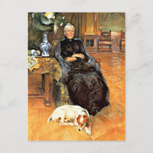 Larsson: Porträt von Gothilda Furstenberg Postkarte