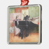 Larsson, Scales spielen, berühmtes Bild, Ornament Aus Metall (Links)