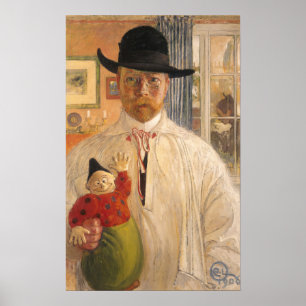 Larsson - Selbstportrait Poster