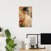Larsson - Selbstportrait Poster (Heimbüro)