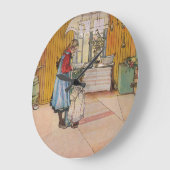 Larsson: The Kitchen, Art Große Wanduhr (Winkel)