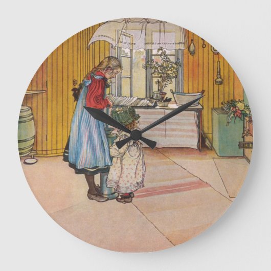 Larsson: The Kitchen, Art Große Wanduhr (Vorderseite)