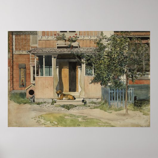 Larsson - The Veranda (von einer Zuhause) Poster (Vorne)
