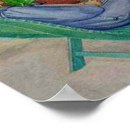 Larsson - Unter dem Kastanienbaum Poster (Ecke)