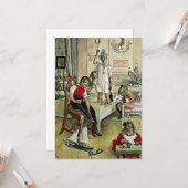Larsson - Weihnachtsmorgen Karte (Vorderseite/Rückseite Beispiel)
