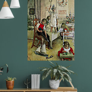 Larsson - Weihnachtsmorgen Poster