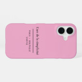 L'art de la Simplicité Blush Hülle für iPhone 16 (Rückseite (Horizontal))