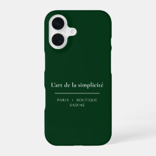L'art de la Simplicité Deep Forest Gre iPhone-Hüll iPhone 16 Hülle