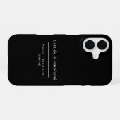 L'art de la Simplicité iPhone-Hülle | Minimalistis iPhone 16 Hülle (Rückseite (Horizontal))