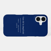 L'art de la Simplicité iPhone-Hülle | Minimalistis iPhone 16 Hülle (Rückseite (Horizontal))
