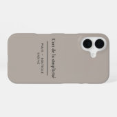 L'art de la Simplicité Warm Stone iPhone-Hülle iPhone 16 Hülle (Rückseite (Horizontal))