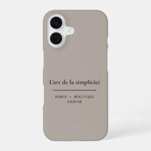 L'art de la Simplicité Warm Stone iPhone-Hülle iPhone 16 Hülle
