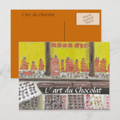 L'art du Chocolat Postkarte (Vorne/Hinten)