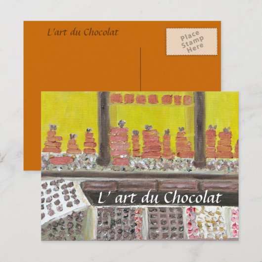 L'art du Chocolat Postkarte (Vorne/Hinten)