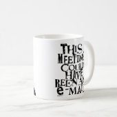 LaRues Arbeitsbecher Kaffeetasse (VorderseiteRechts)