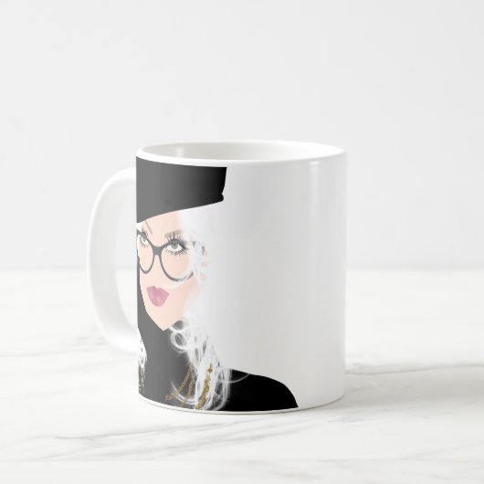 LaRues Arbeitsbecher Kaffeetasse (Vorderseite Links)