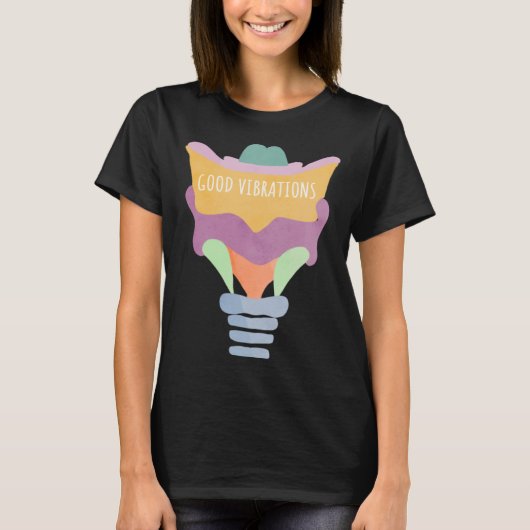 Larynx Pun Good Vibrations T-Shirt (Vorderseite)
