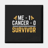 las 1 Kinderkrebs 0 Überlebende Kinder Magnet (Vorne)