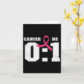 las 1 Krebs 0 Brustkrebs Bewusstsein rosa Schleimh Karte (Gelbe Blume)