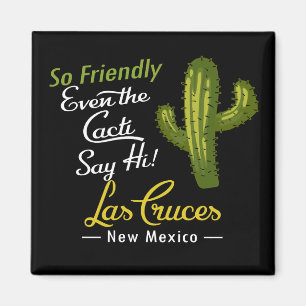 Las Cruces Cactus Funny Retro Magnet