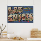 Las Cruces, New Mexico - Großbuchstaben Poster (Küche)