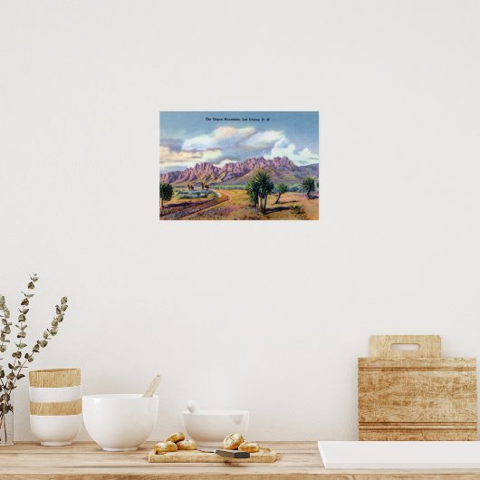 Las Cruces New Mexico Orgelberg Poster (Küche)