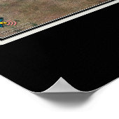 Las Cruces New Mexico Satellite Art Poster (Ecke)