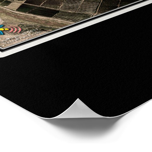 Las Cruces New Mexico Satellite Poster Map (Ecke)