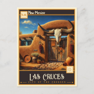 Las Cruces, New Mexico Vintage Postkarte