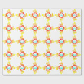 Las Cruces New Mexico Zia mit drei Kreuzen Geschenkpapier (Flach)