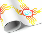 Las Cruces New Mexico Zia mit drei Kreuzen Geschenkpapier (Rolleneckpunkt)