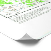 Las Cruces Topo Karte 1957 Poster (Ecke)