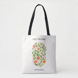 Las Frutas: Duraznos - Pfirsichmarkt Tasche