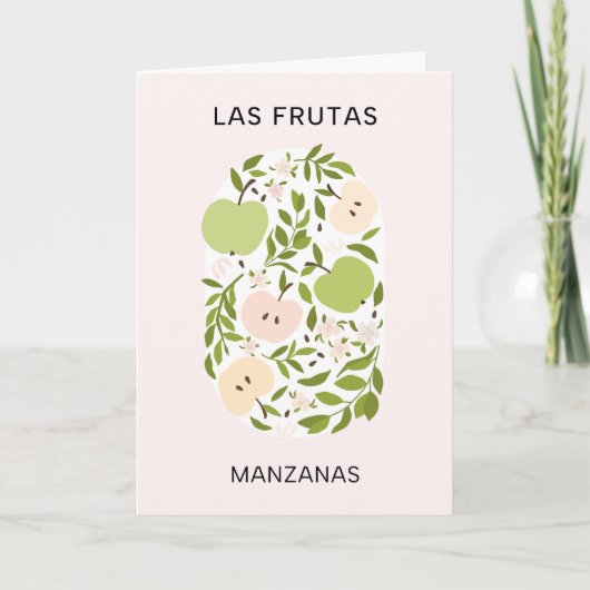 Las Frutas: Manzanas - Apfelmarkt Karte (Vorderseite)