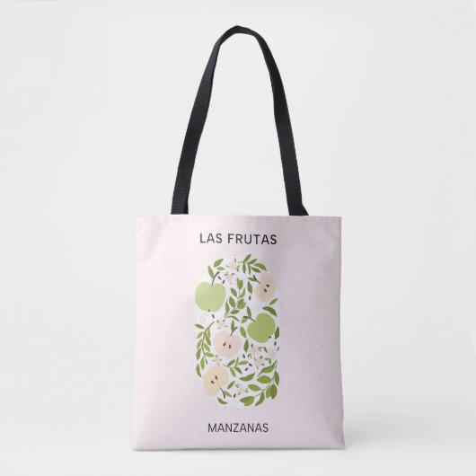 Las Frutas: Manzanas - Apfelmarkt Tasche (Vorderseite)
