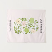 Las Frutas: Manzanas - Apfelmarkt Wandteppich (Vorderseite (Horizontal))