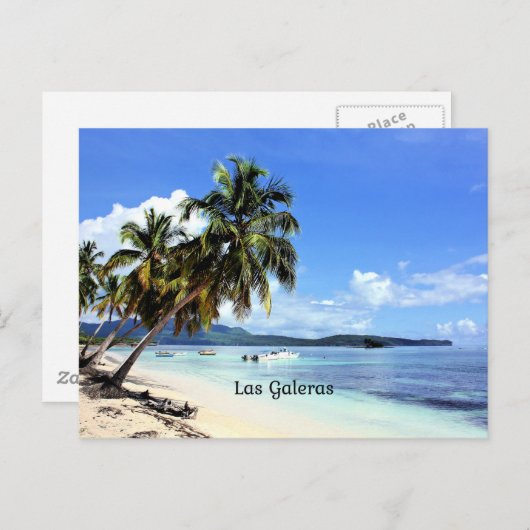 Las Galeras, Dominican Republic, Postkarte (Vorne/Hinten)