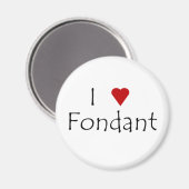 las Heart Fondant Magnet (Vorderseite/Rückseite)
