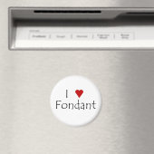 las Heart Fondant Magnet (In Situ (Geschirrspüler))