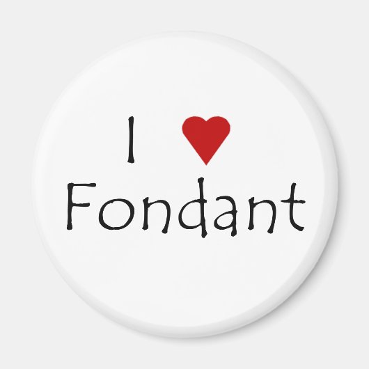 las Heart Fondant Magnet (Vorne)
