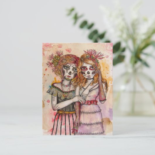 Las Hermanas Postkarte (Stehend Vorderseite)