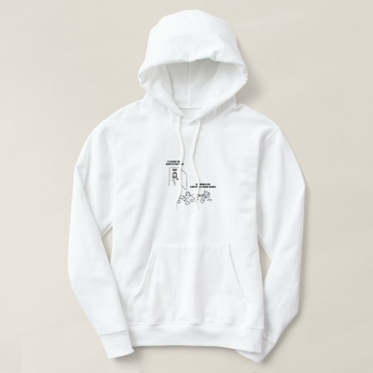 las ich deutliche Symptome einer Krankheit Hoodie (Design vorne)